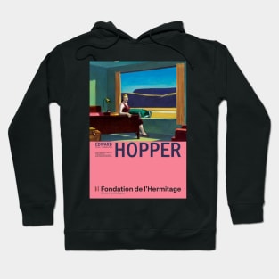 Edward Hopper - Western Motel - Minimalist Exhibition Art Poster Hoodie